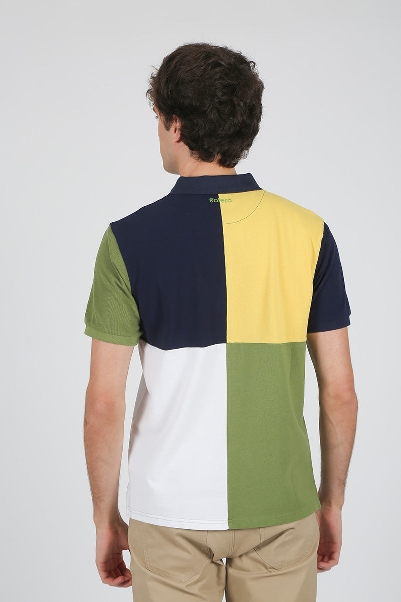 Polo arlequín Marino