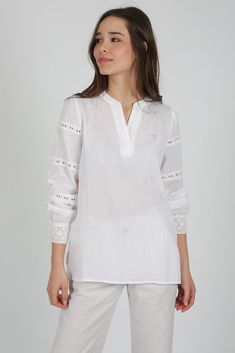 blusa BLANCO ROTO