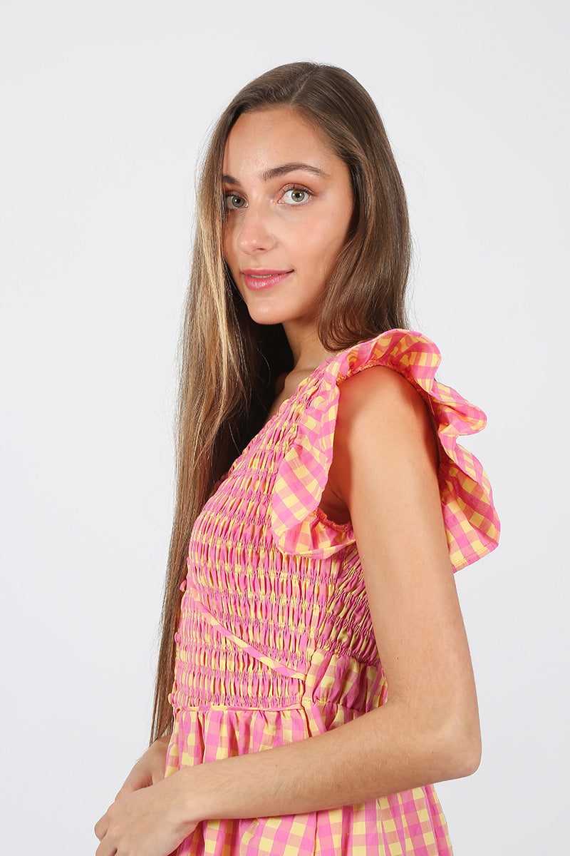 Vestido Alira vichi coral