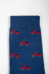 Chaussettes bleues Vespa