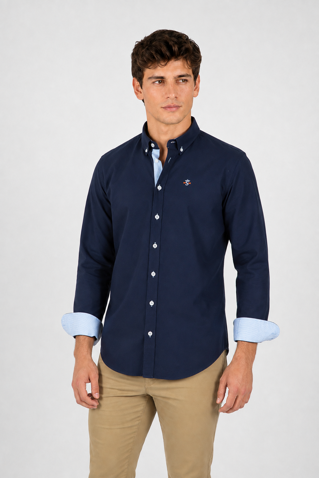 Camisa oxford Marino