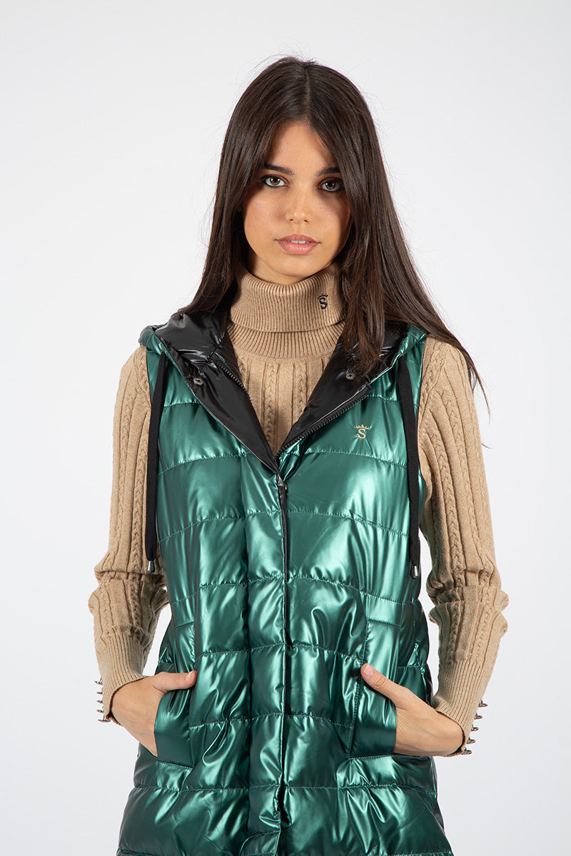 Metallic Green Vest