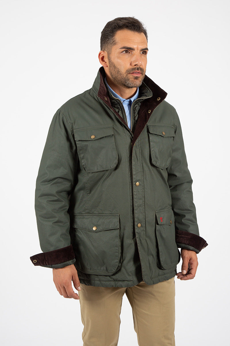 Parka Hunter Tipo Encerada Kaki