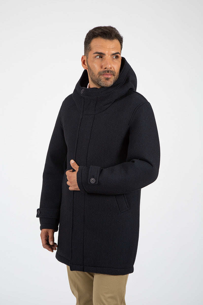 Navy neoprene jacket