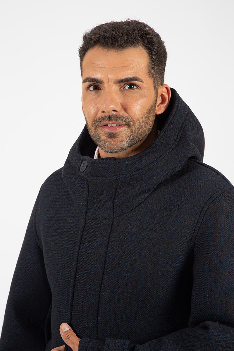 Navy neoprene jacket