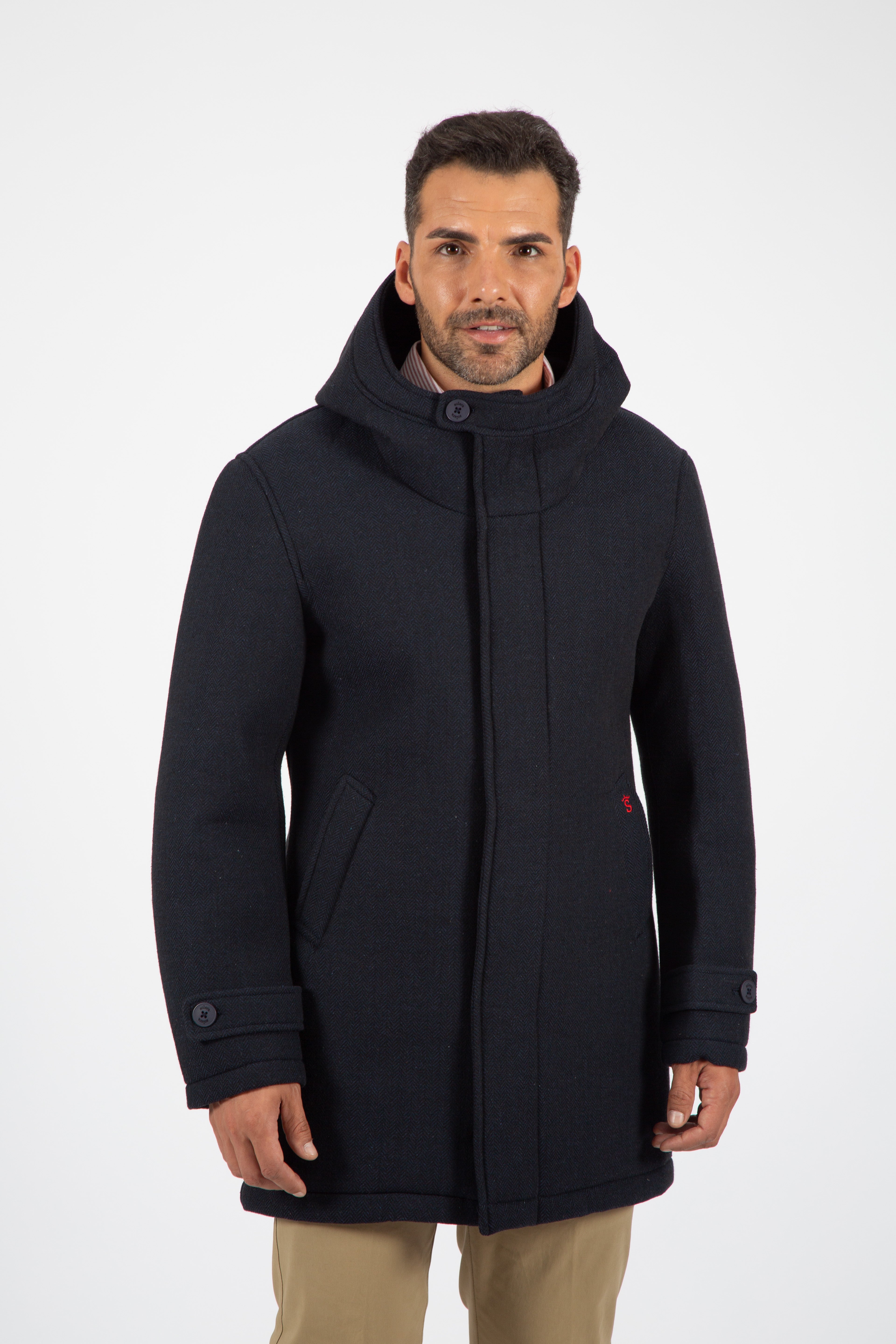 Navy neoprene jacket