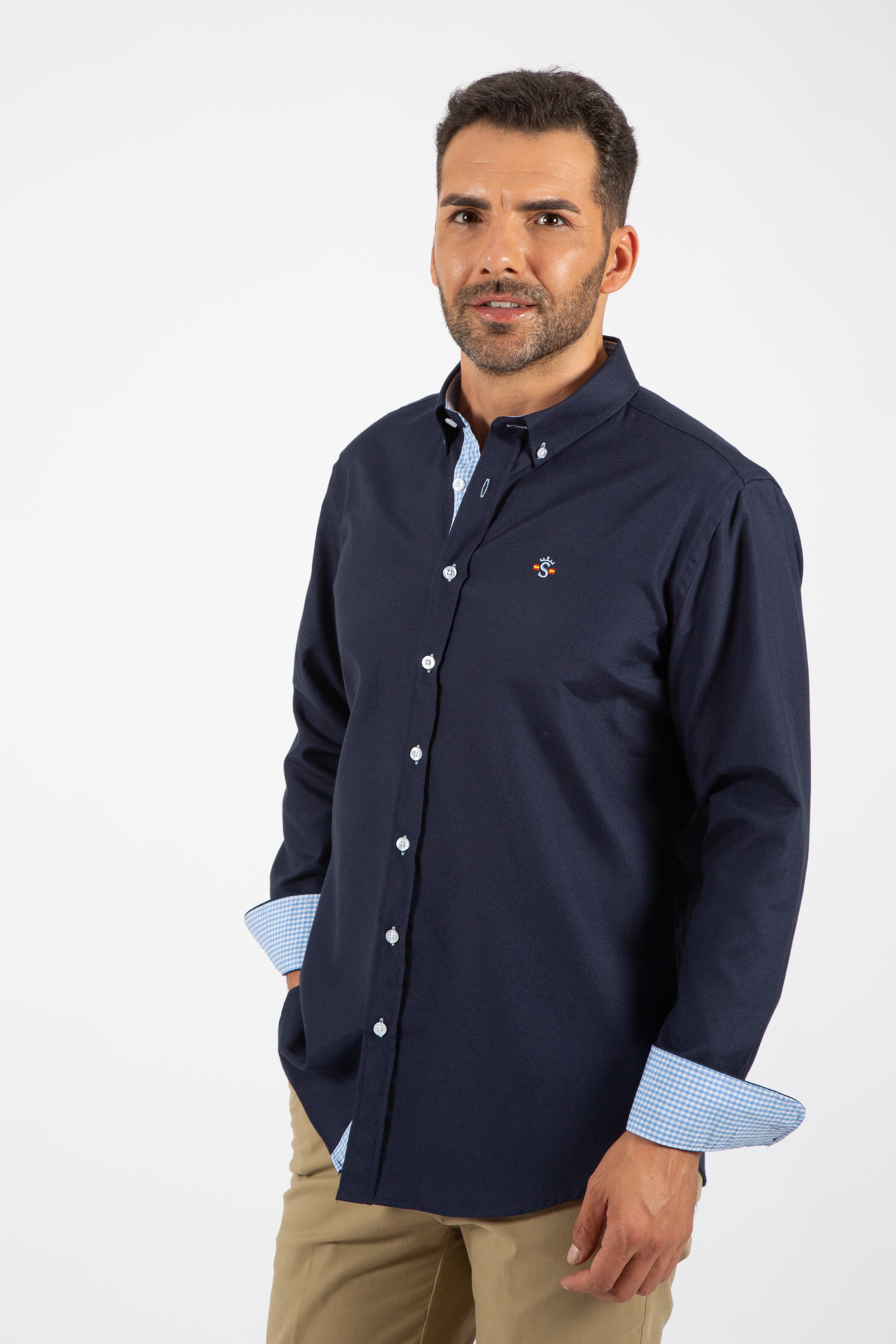 Camisa Oxford Marinha