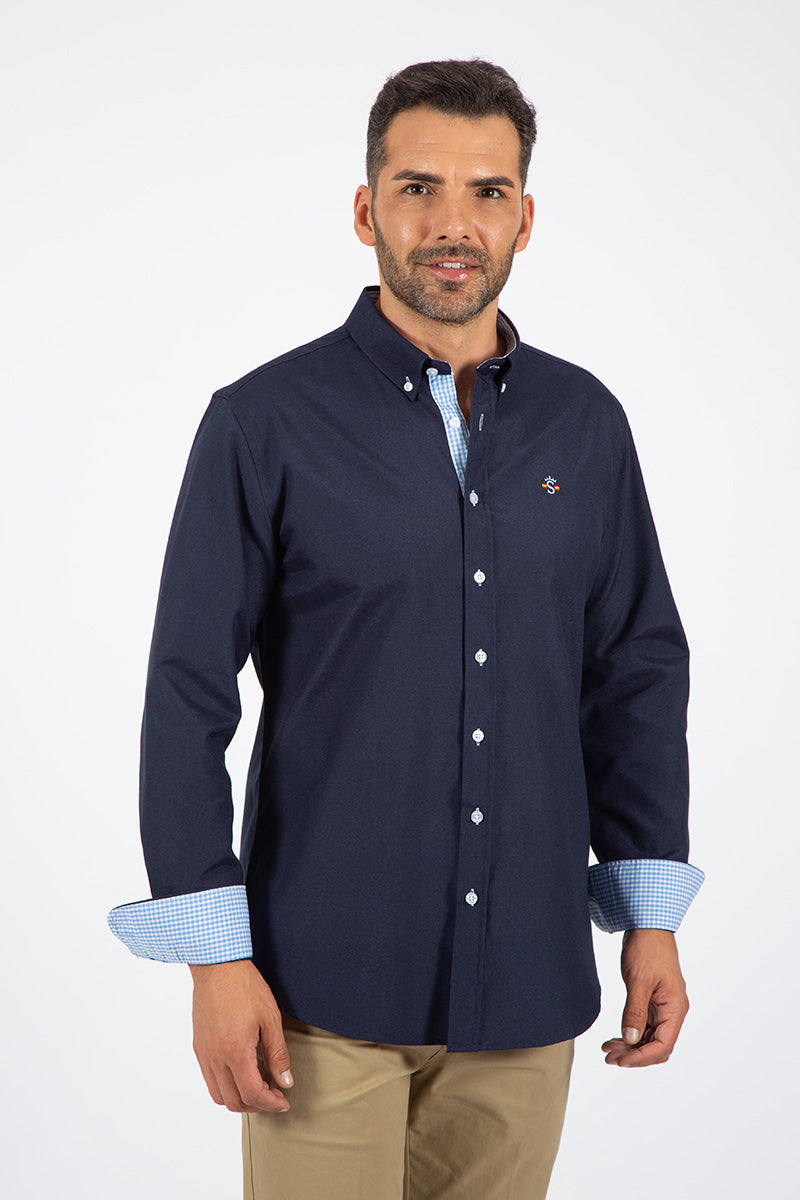 Camisa oxford Marino