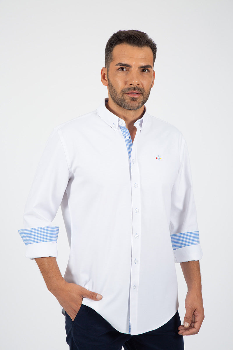 Camisa oxford Blanco