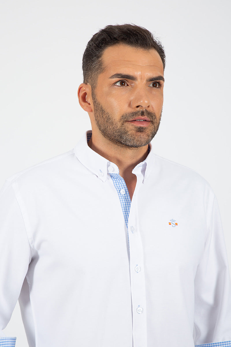 Camisa oxford Blanco