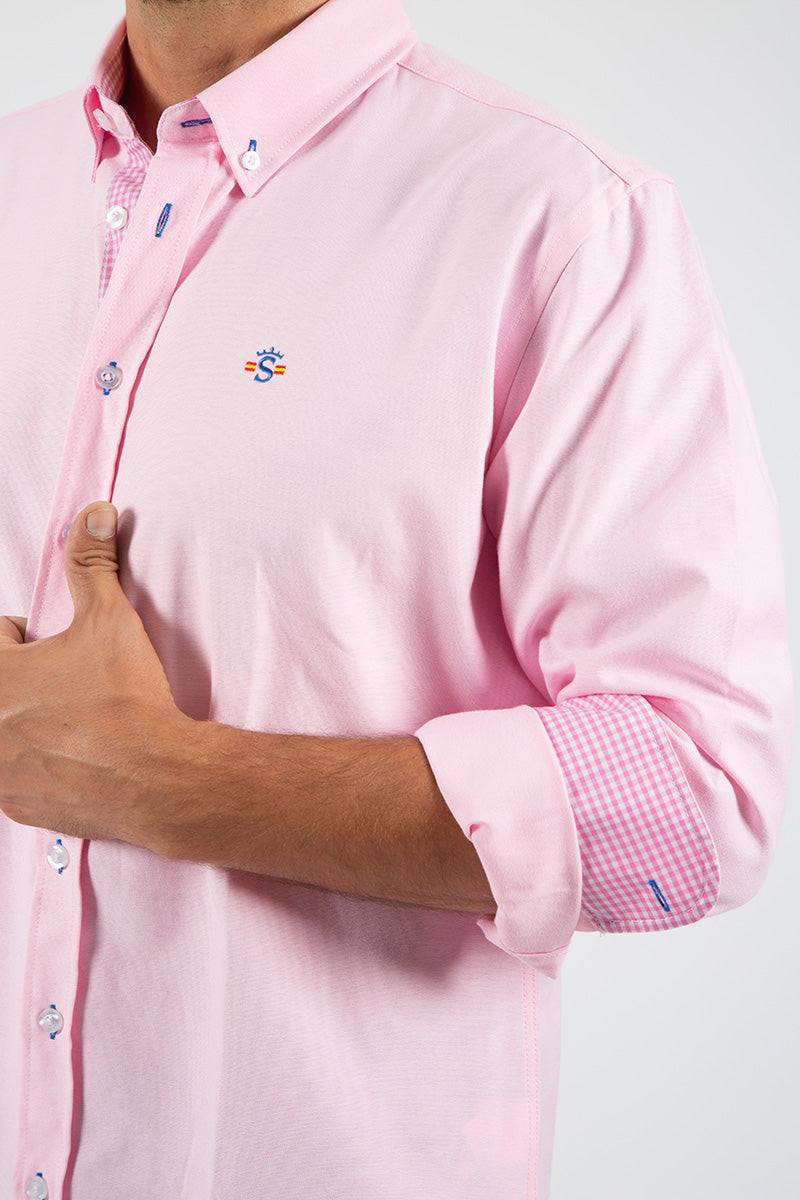 Camisa oxford Rosa