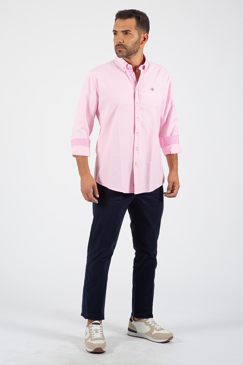 Camisa oxford Rosa