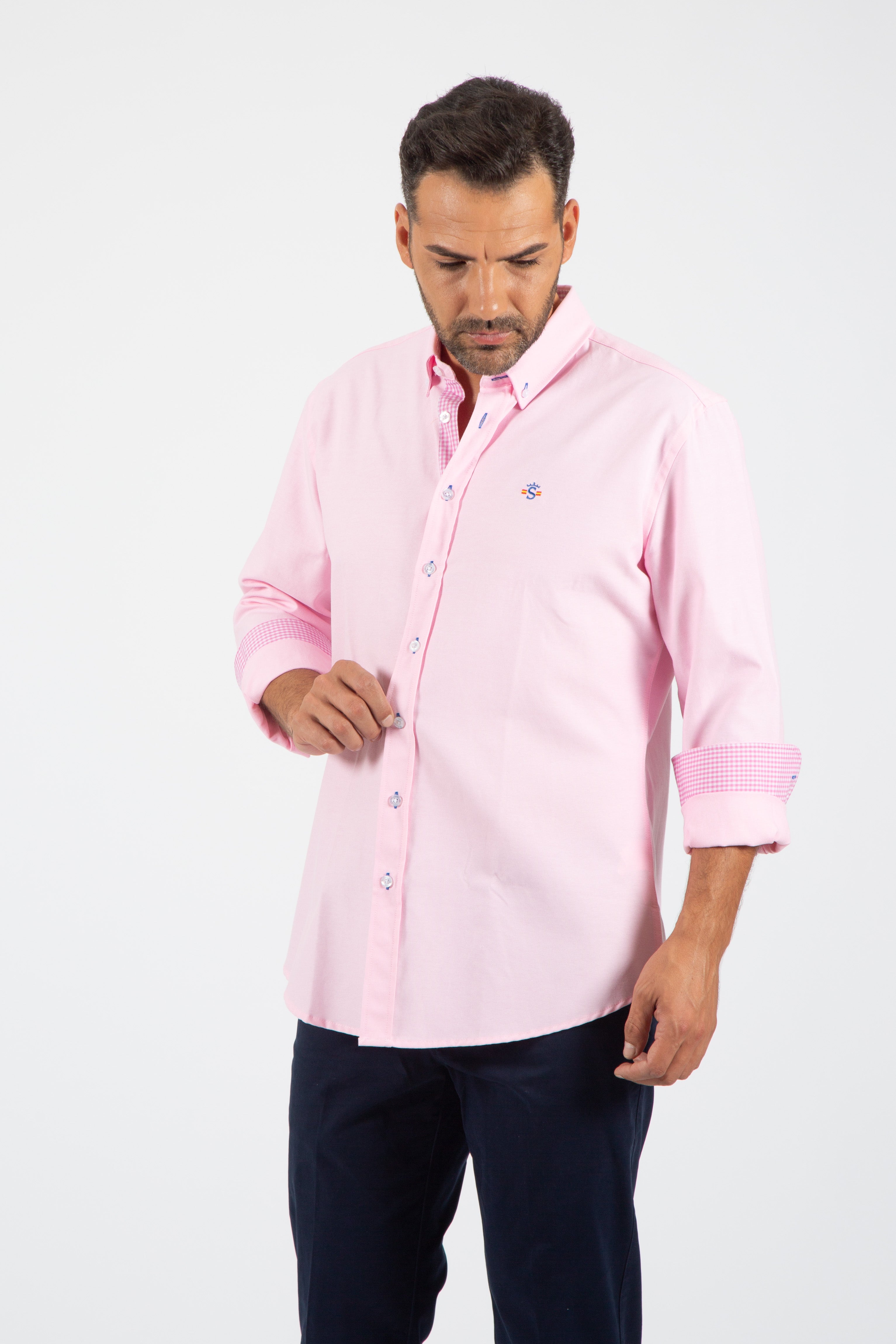 Camisa oxford Rosa