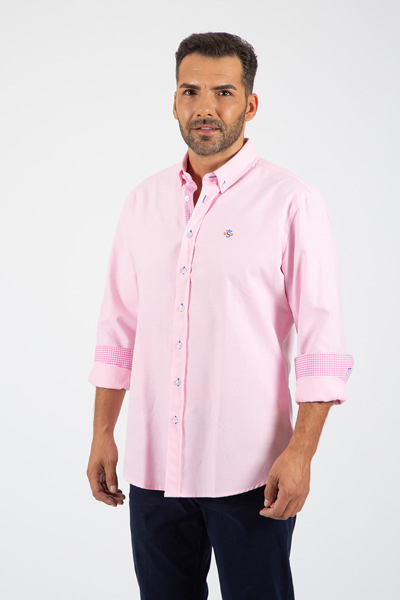 Camisa oxford Rosa