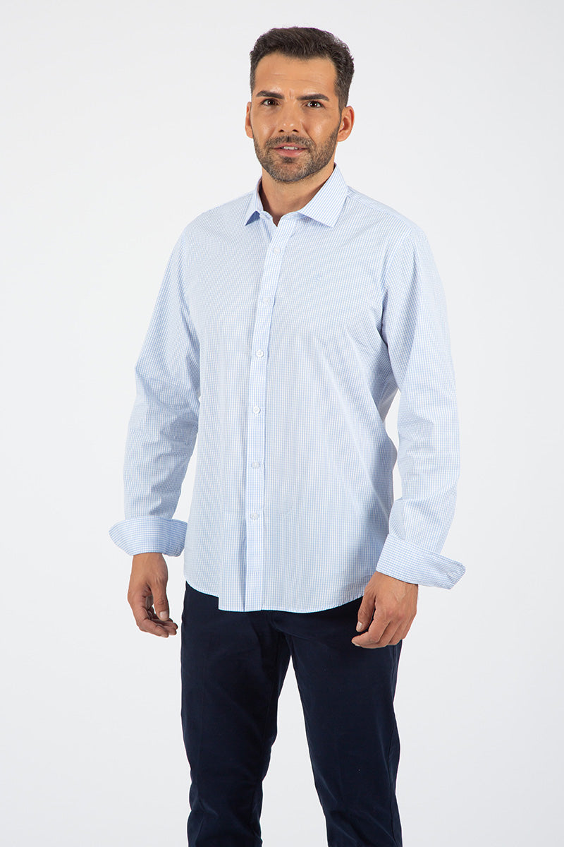 Camisa cuados Azul