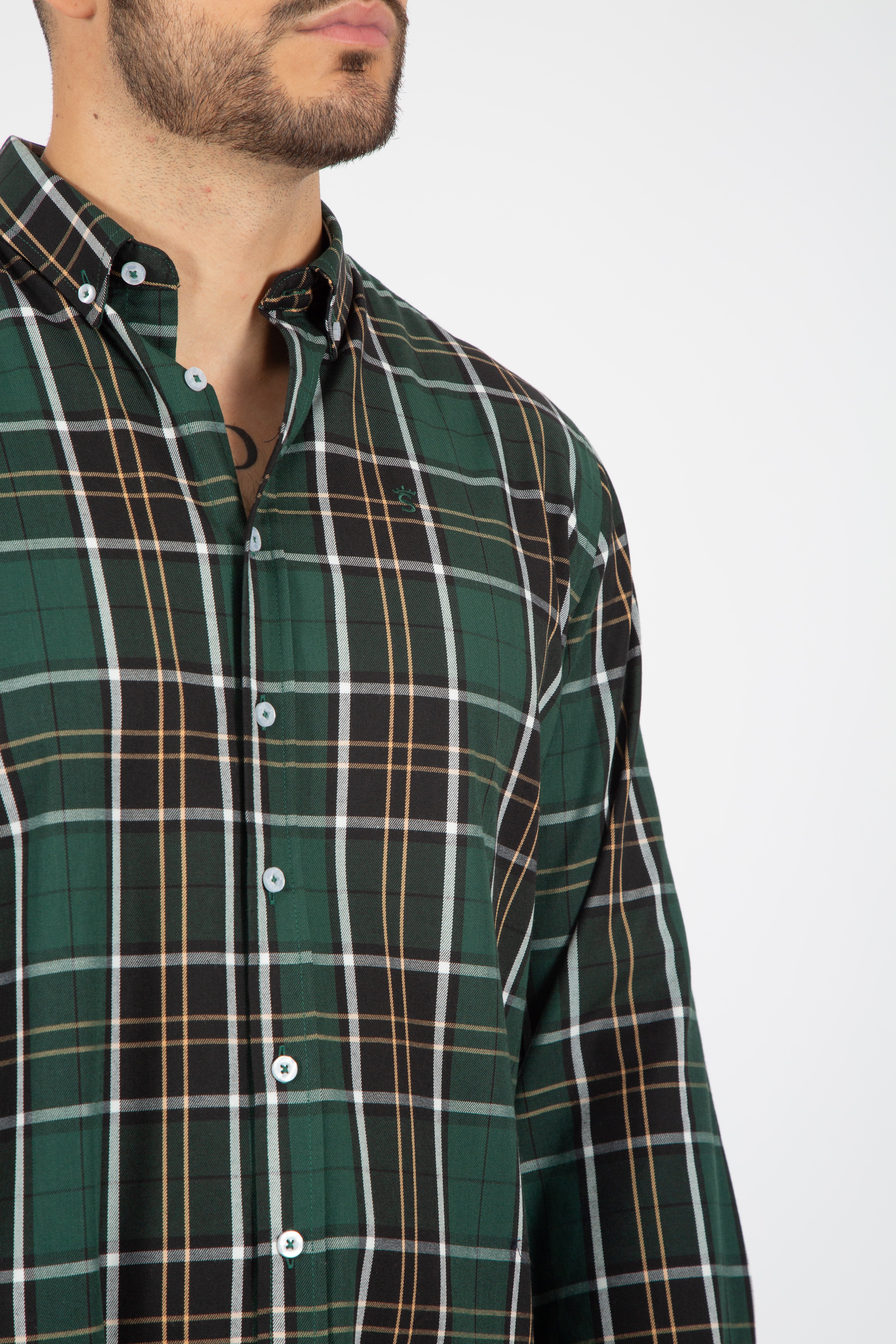 Green Brown Shirt