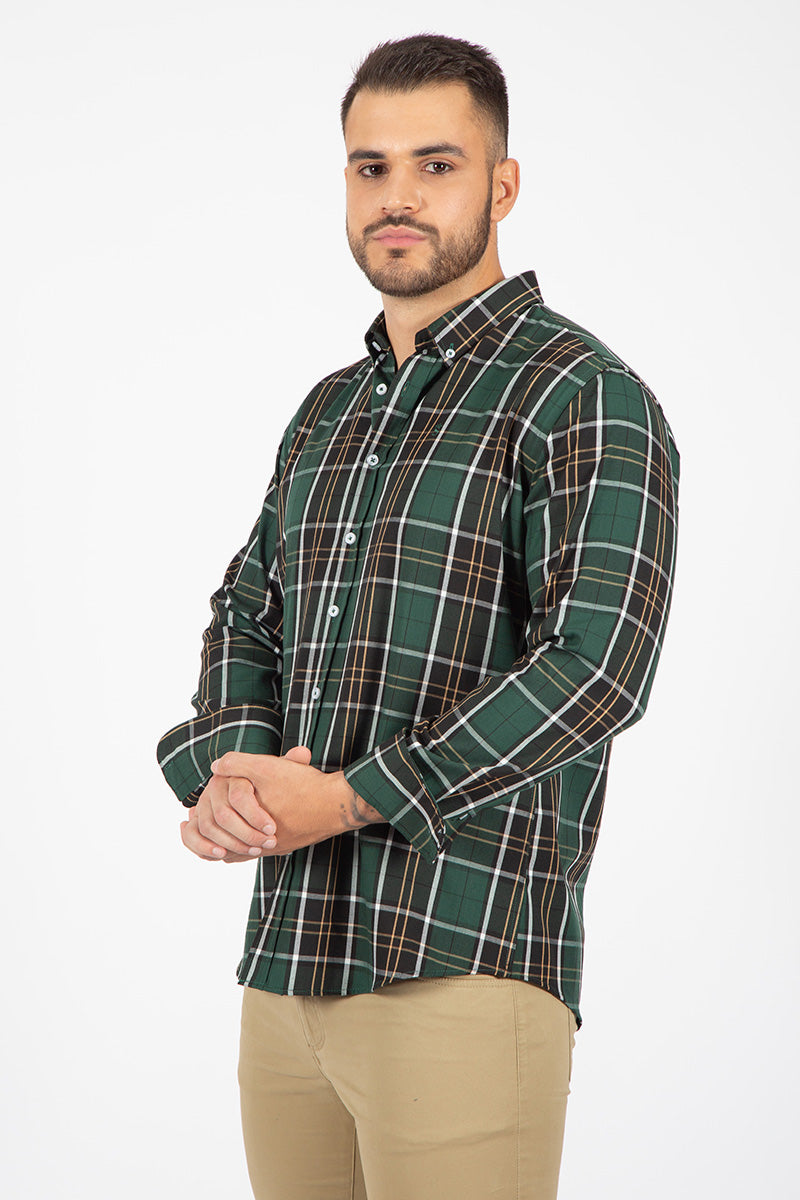 Green Brown Shirt