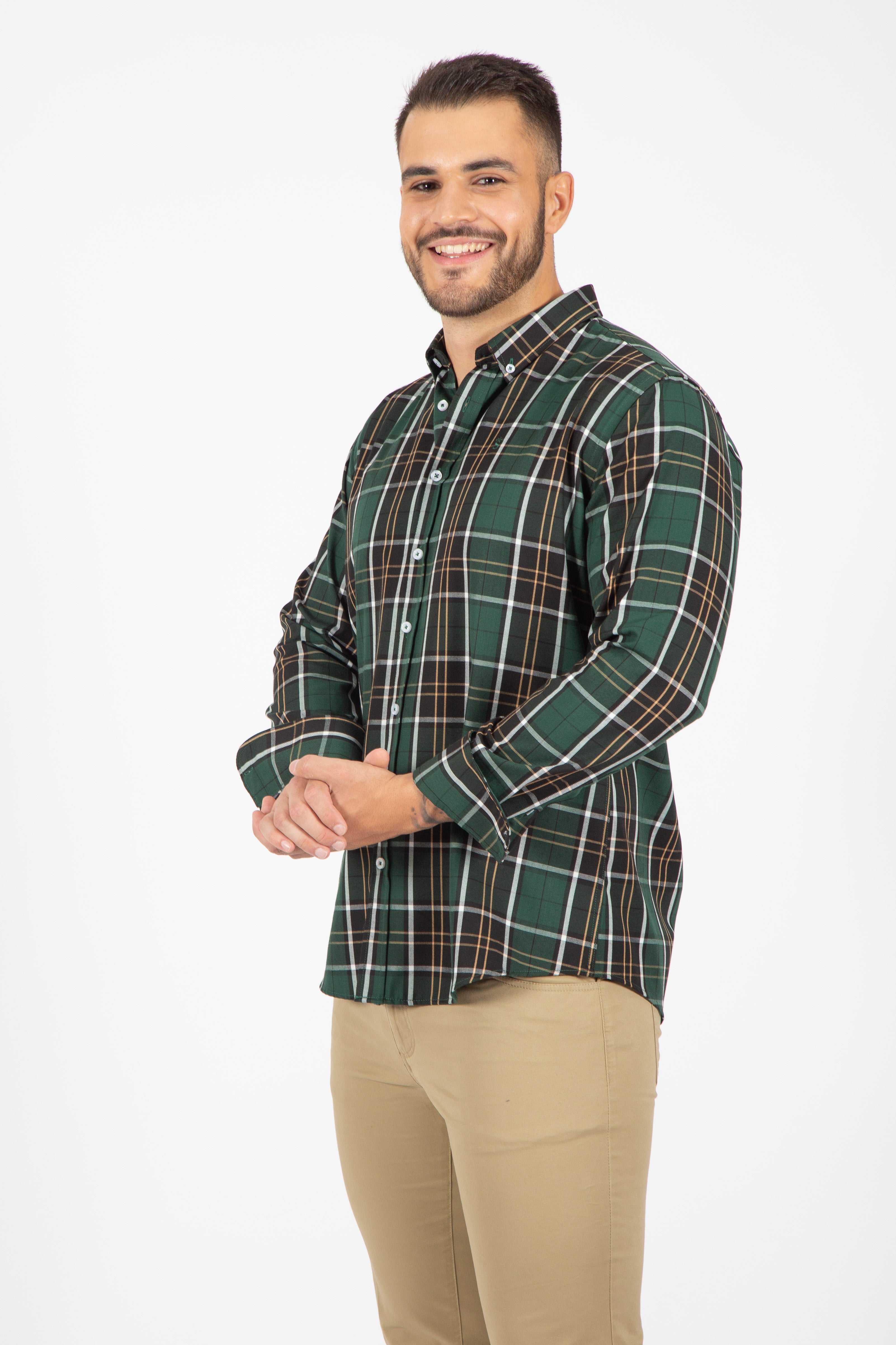Green Brown Shirt