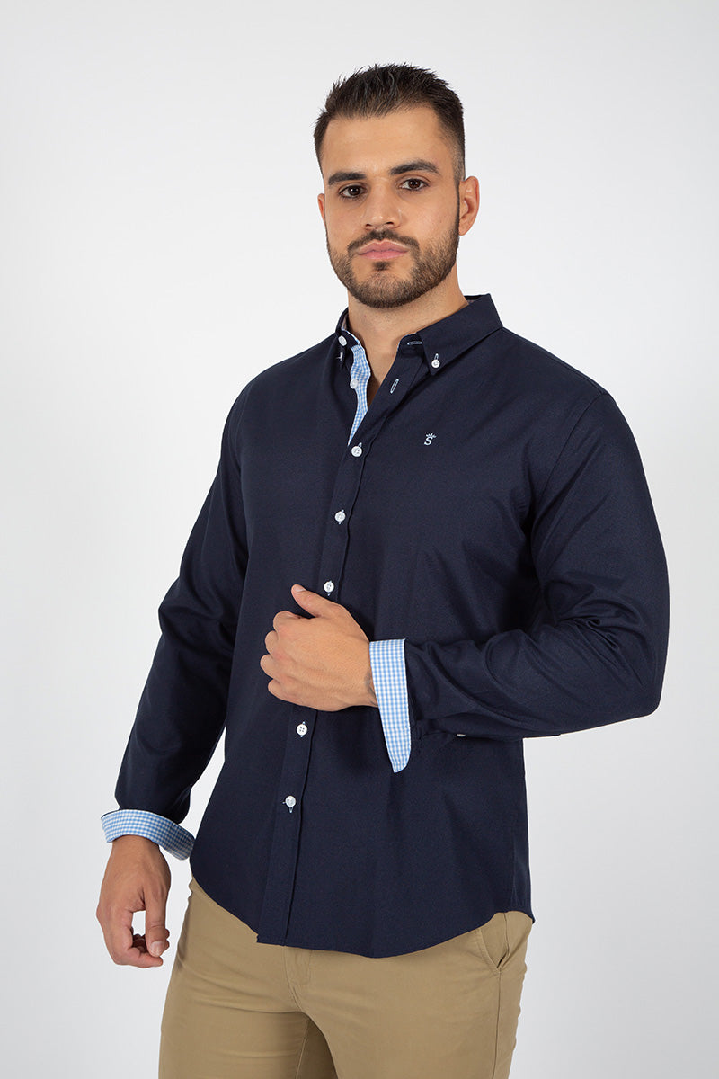 Camisa oxford Marino