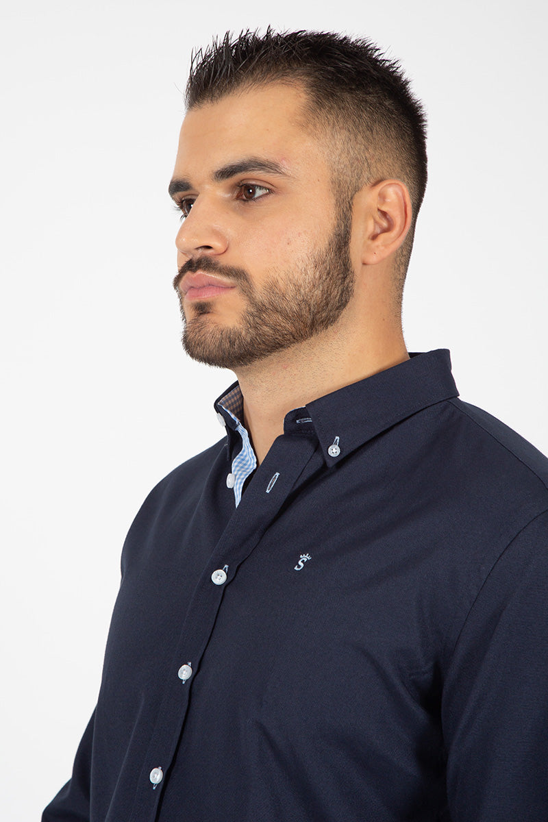 Camisa oxford Marino