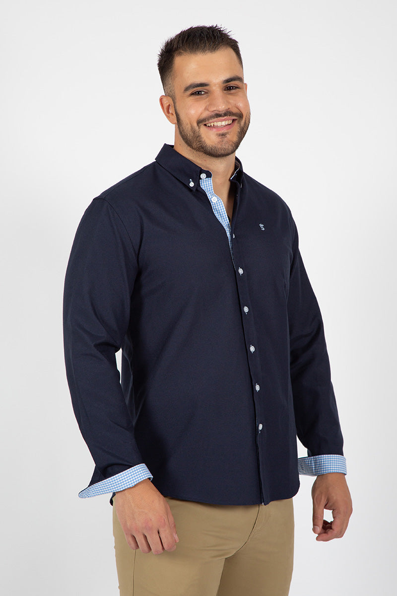 Camisa oxford Marino