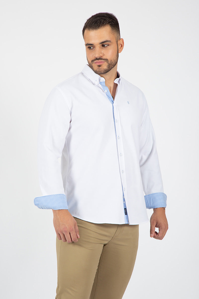 Camisa oxford Blanco