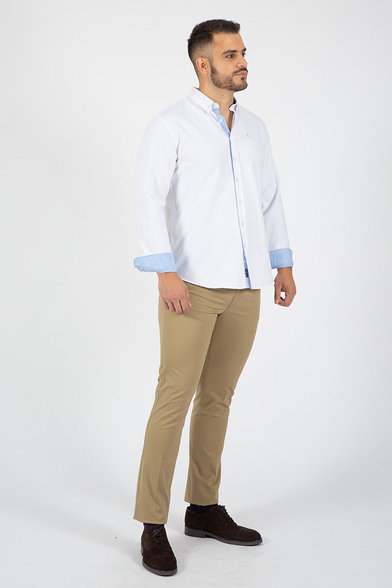 Camisa oxford Blanco