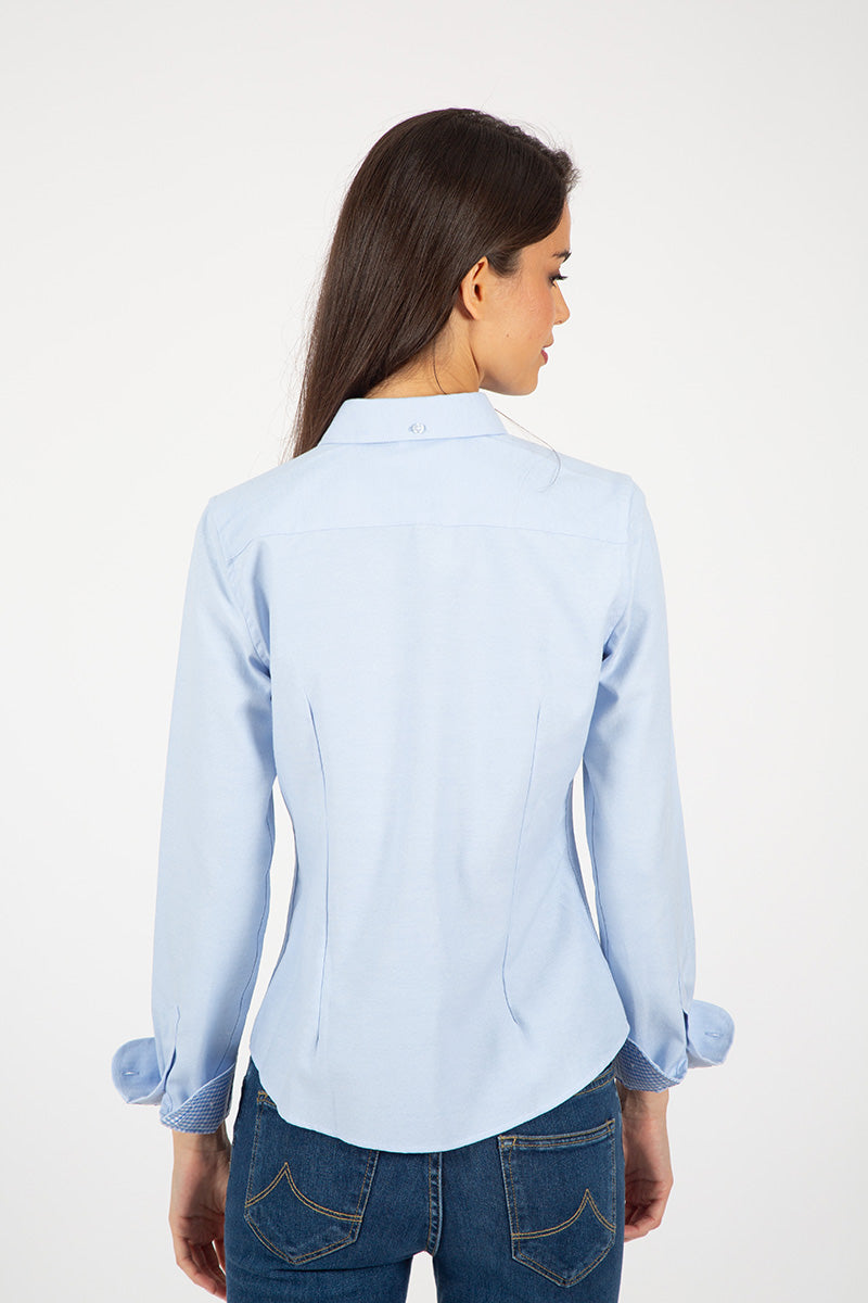 Camisa classic celeste