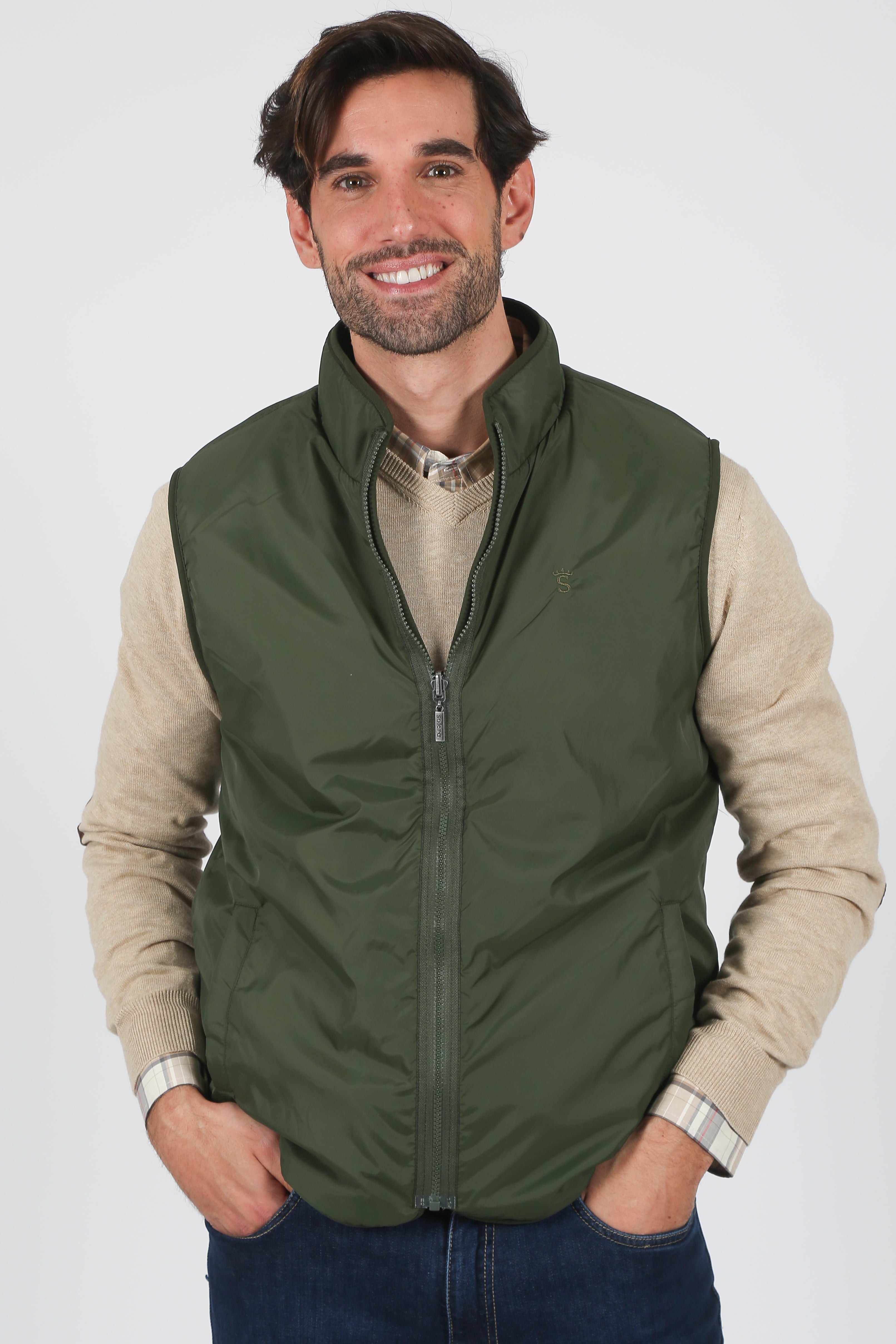 Chaleco Kaki Reversible