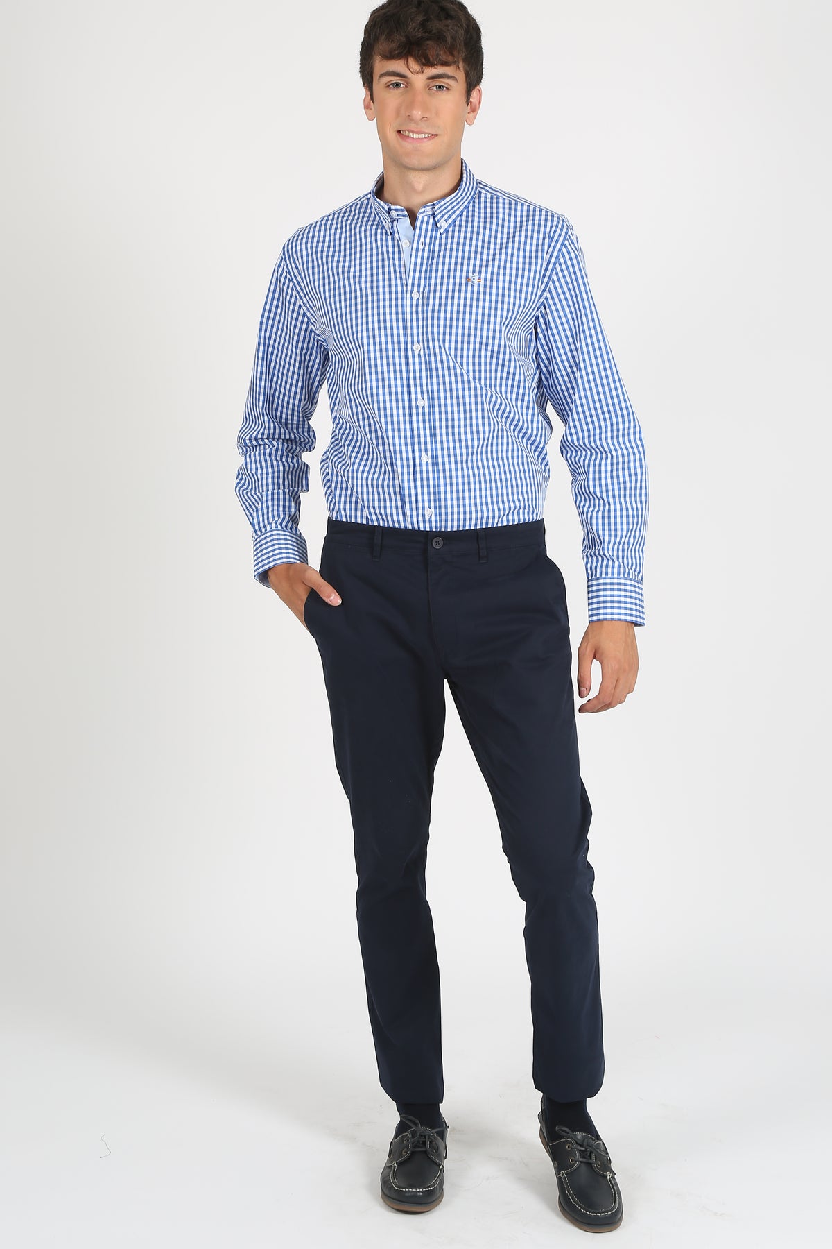 Pantalon chino marino