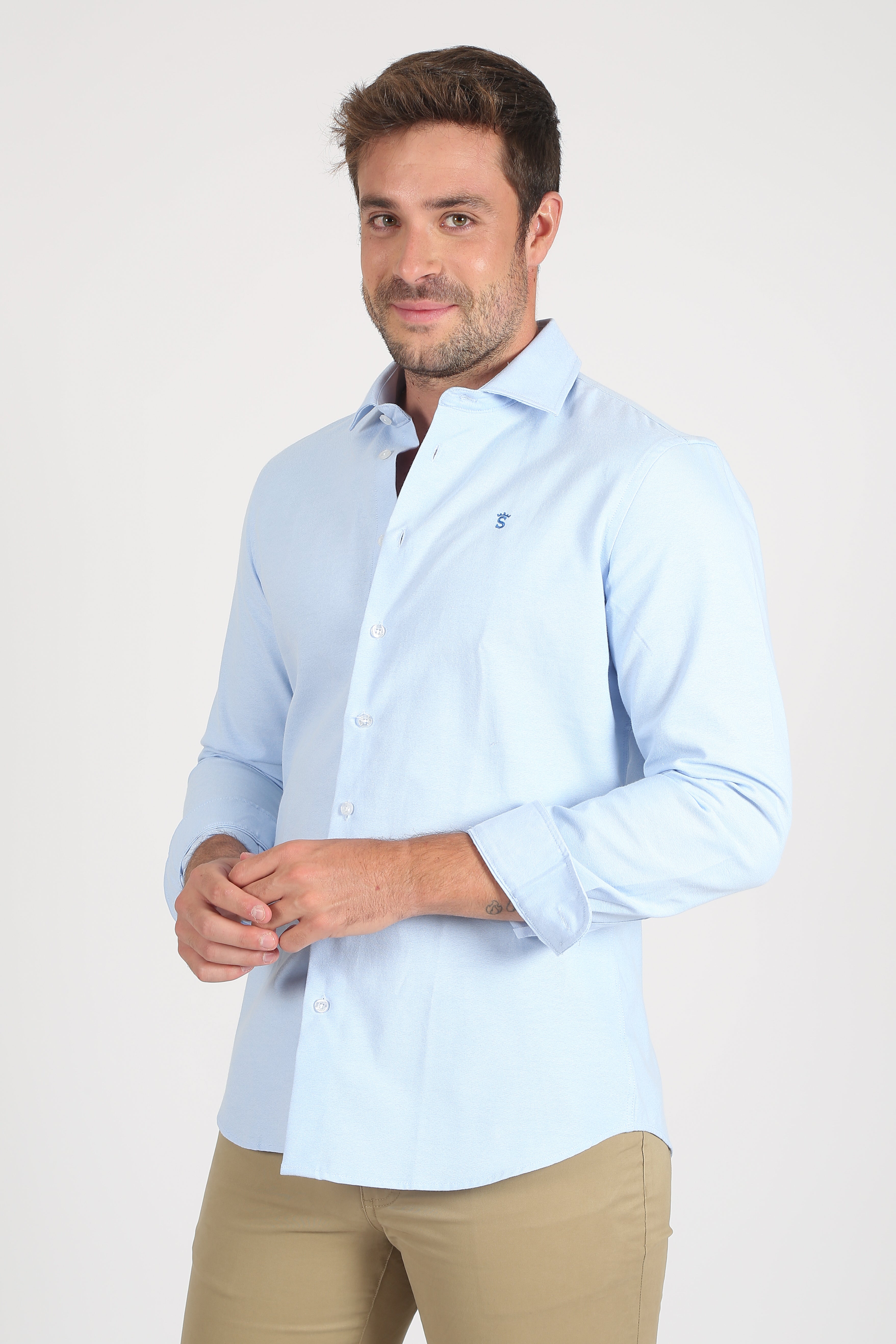 Camisa vestir celeste