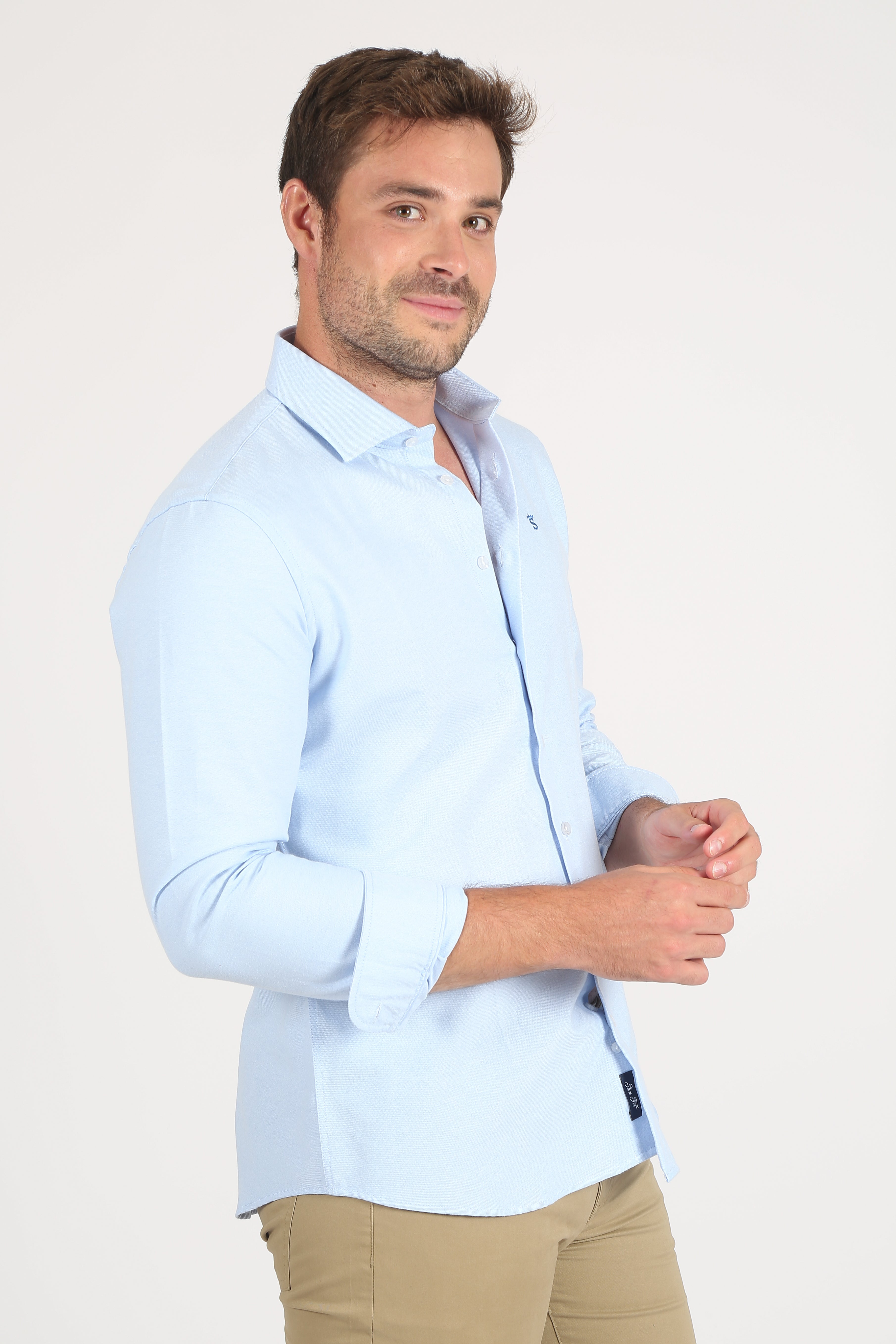 Camisa vestir celeste