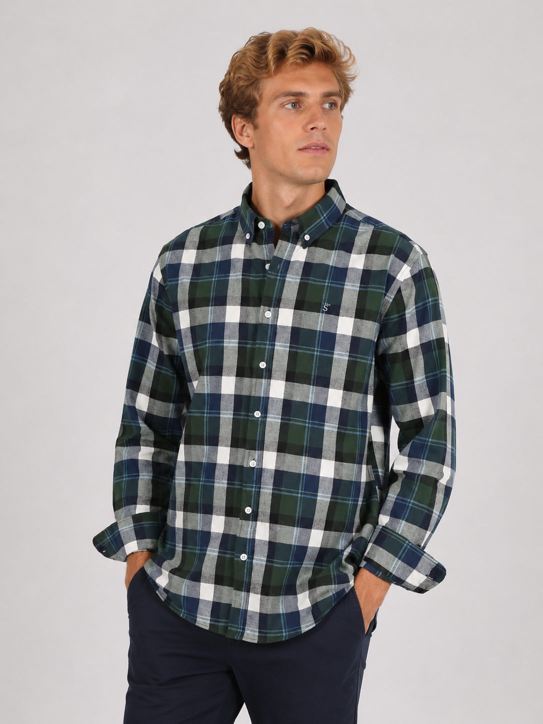 Bottle Green Shirt