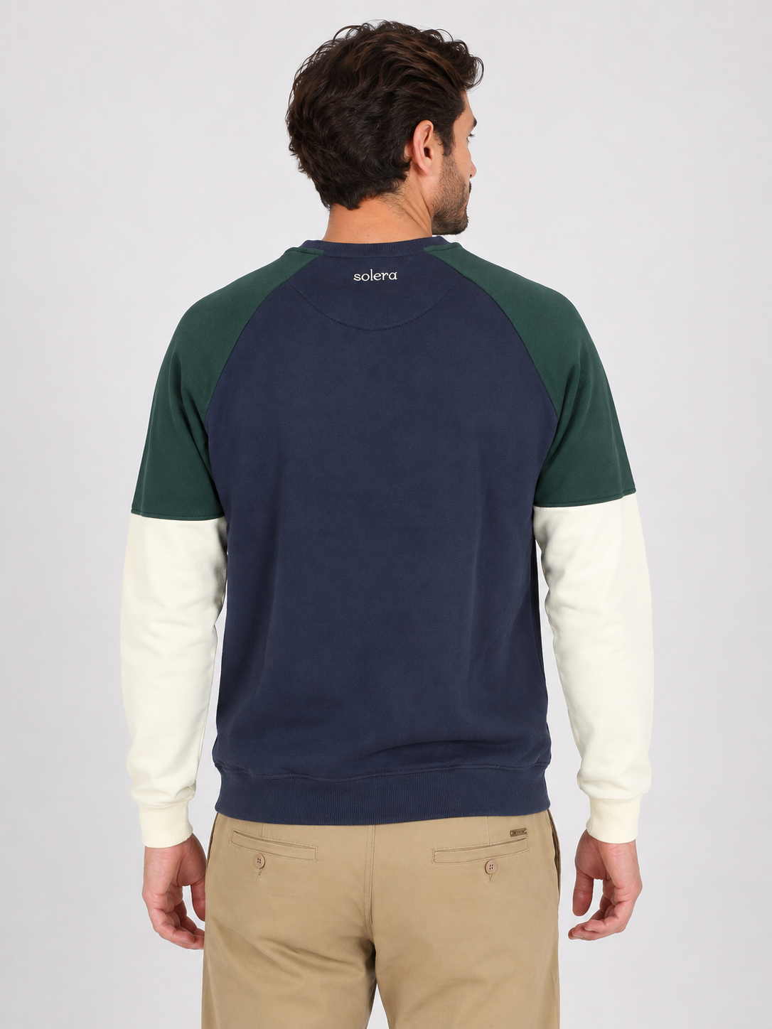 Sudadera Tricolor Marino