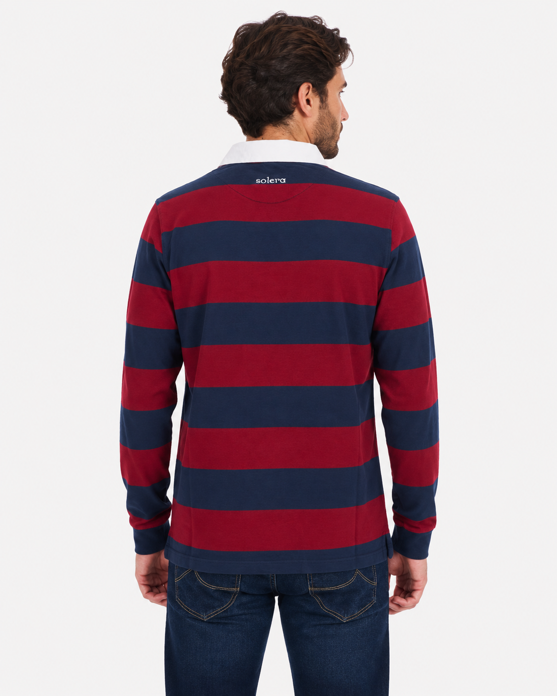 Polo Rayas Granate
