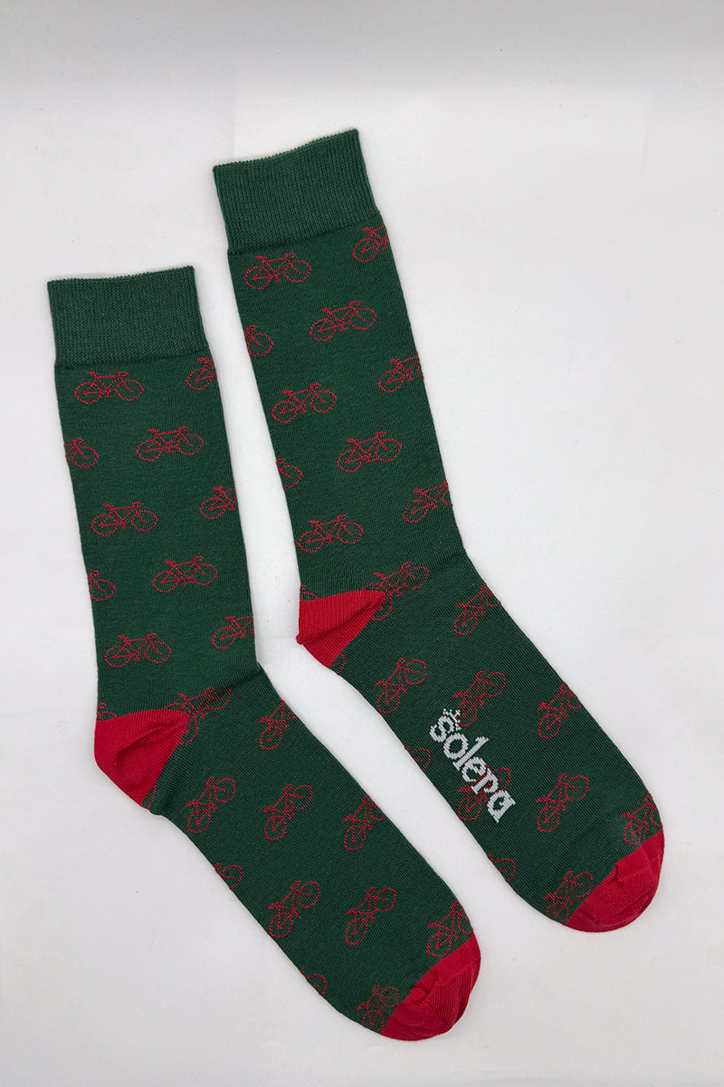 Calcetines Verde Bicicletas