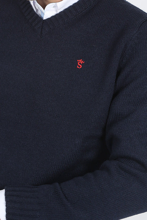 Jersey Marino Cuello Pico