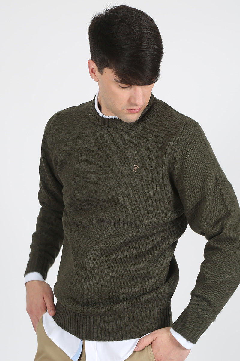 Jersey Kaki Cuello Redondo