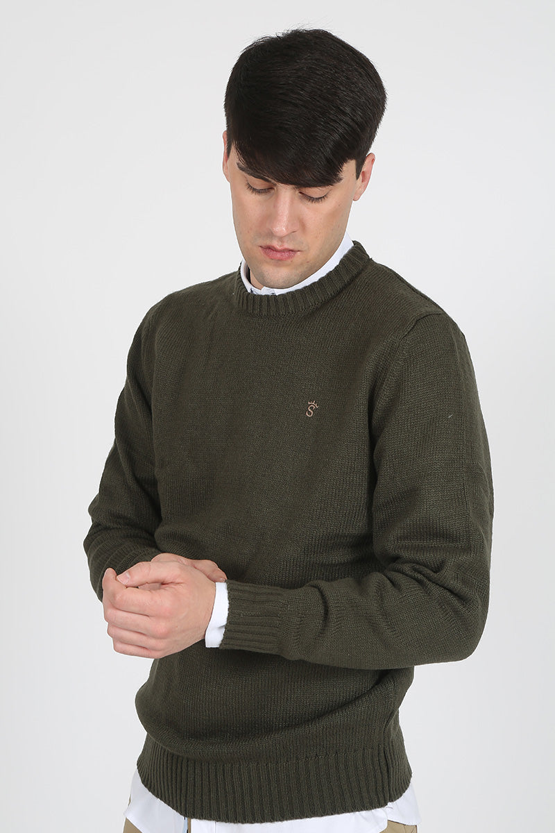 Jersey Kaki Cuello Redondo