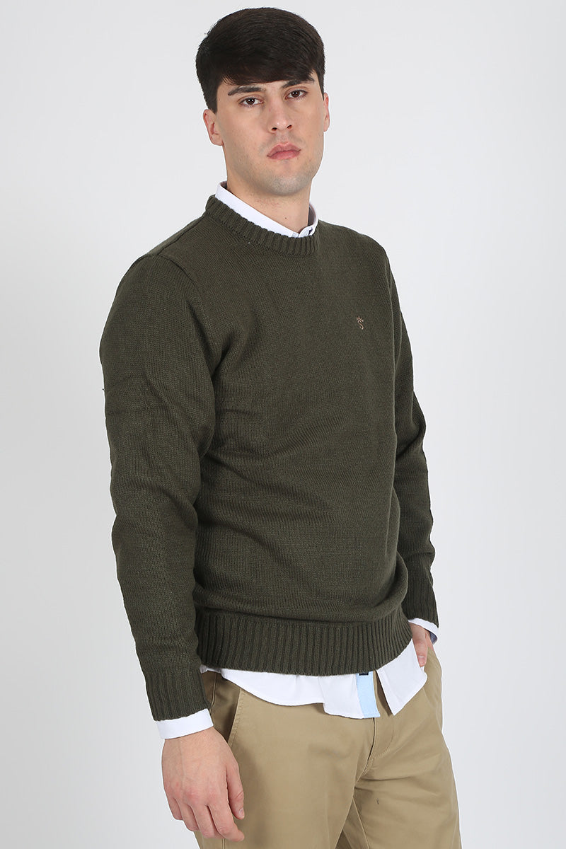 Jersey Kaki Cuello Redondo