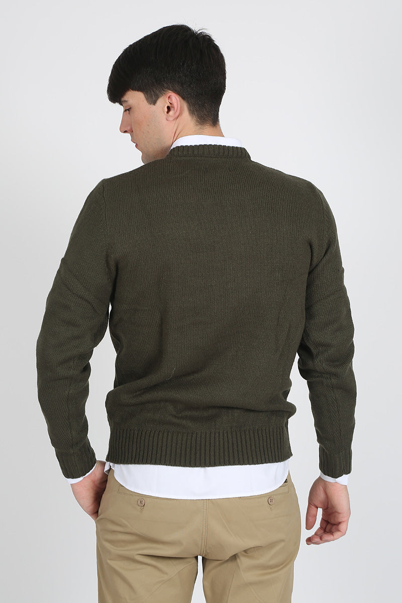 Jersey Kaki Cuello Redondo