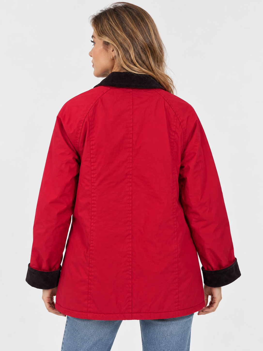 Parka Tipo Encerada Roja