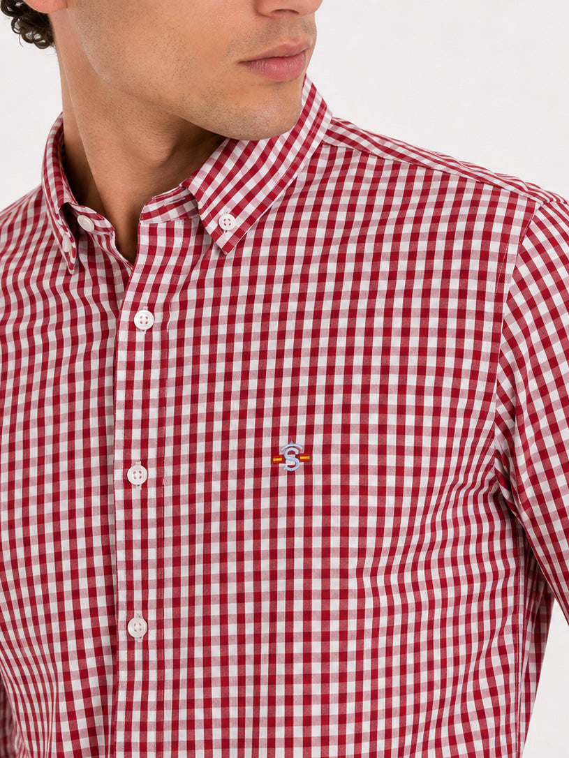 Camisa Cuadro Rojo Bandera