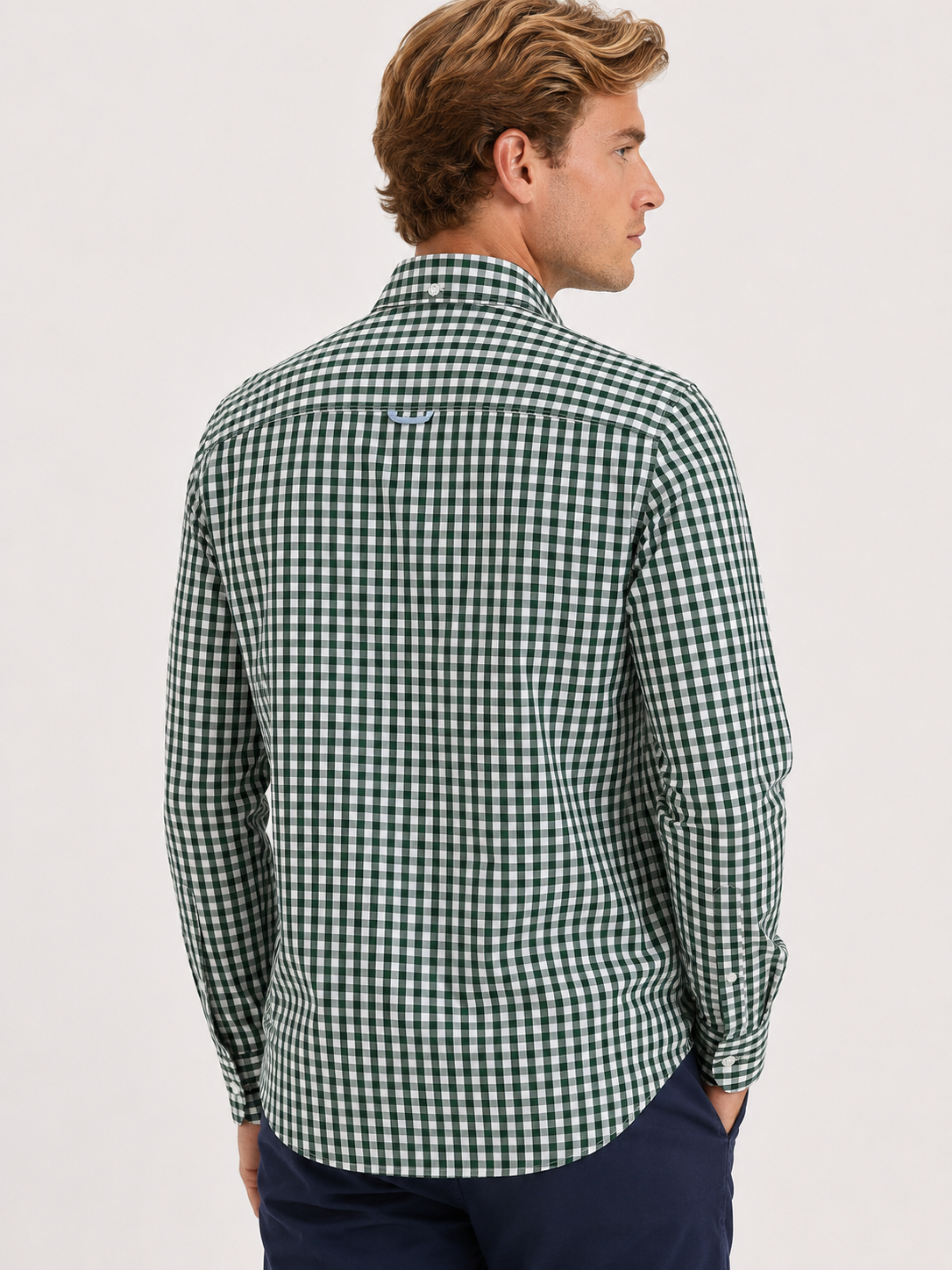 Camisa Cuadro Kaki Bandera