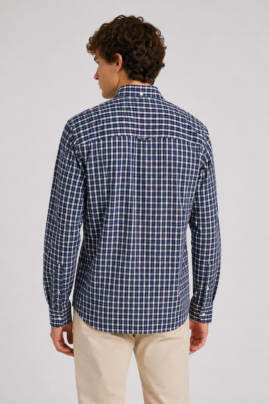 Camisa Cuadros Marino