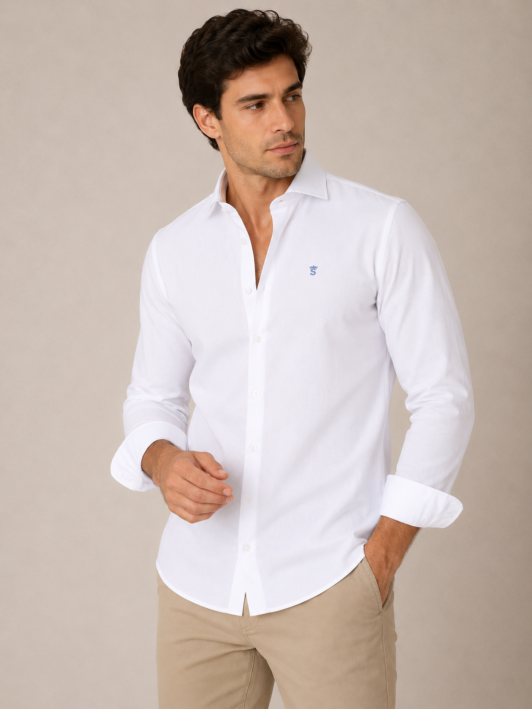 Camisa Vestir Blanca
