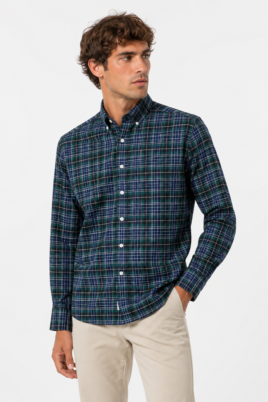 Camisa Cuadros Tricolor