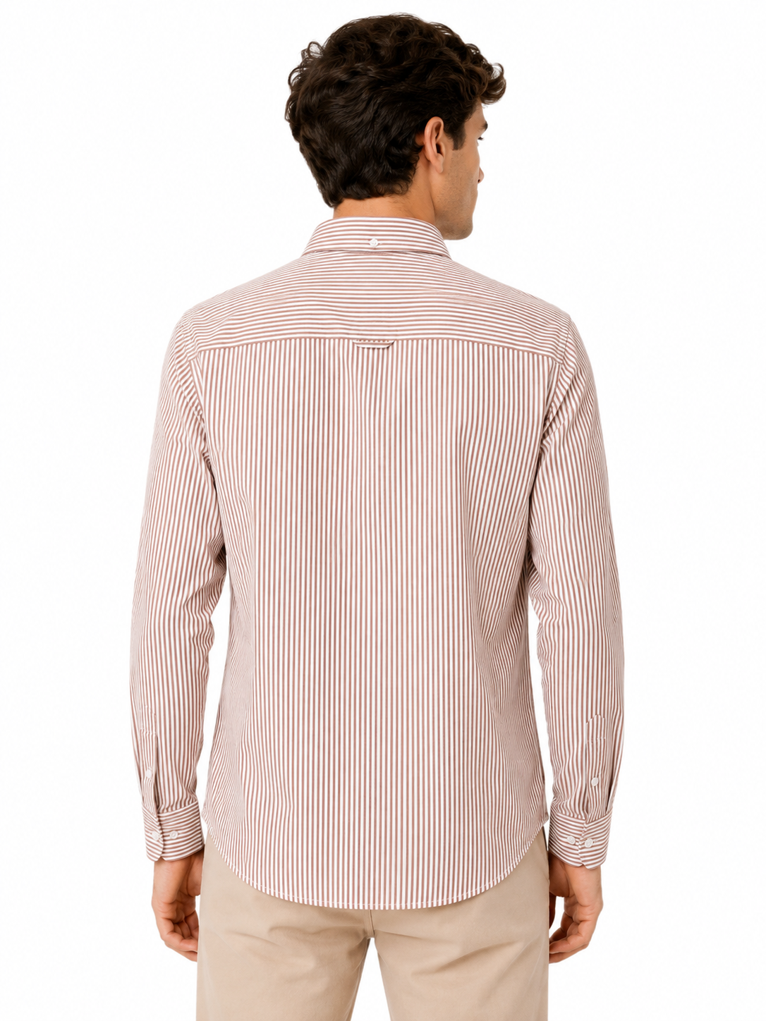 Camisa Rayas Tostado
