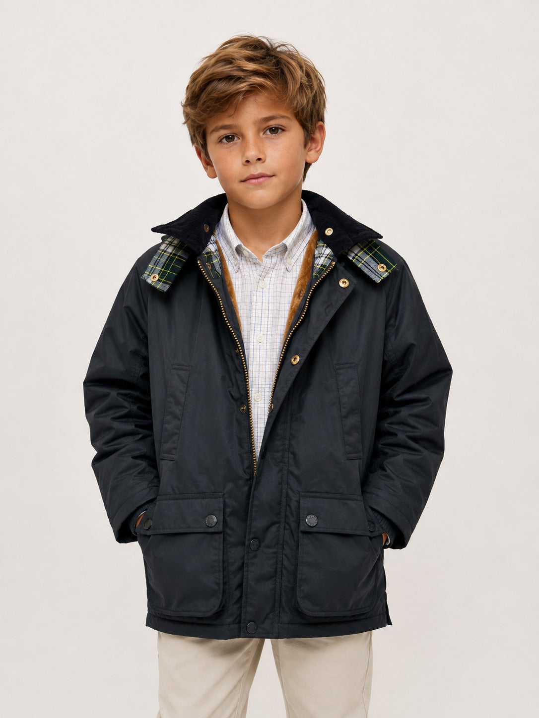 Parka encerada marino infantil
