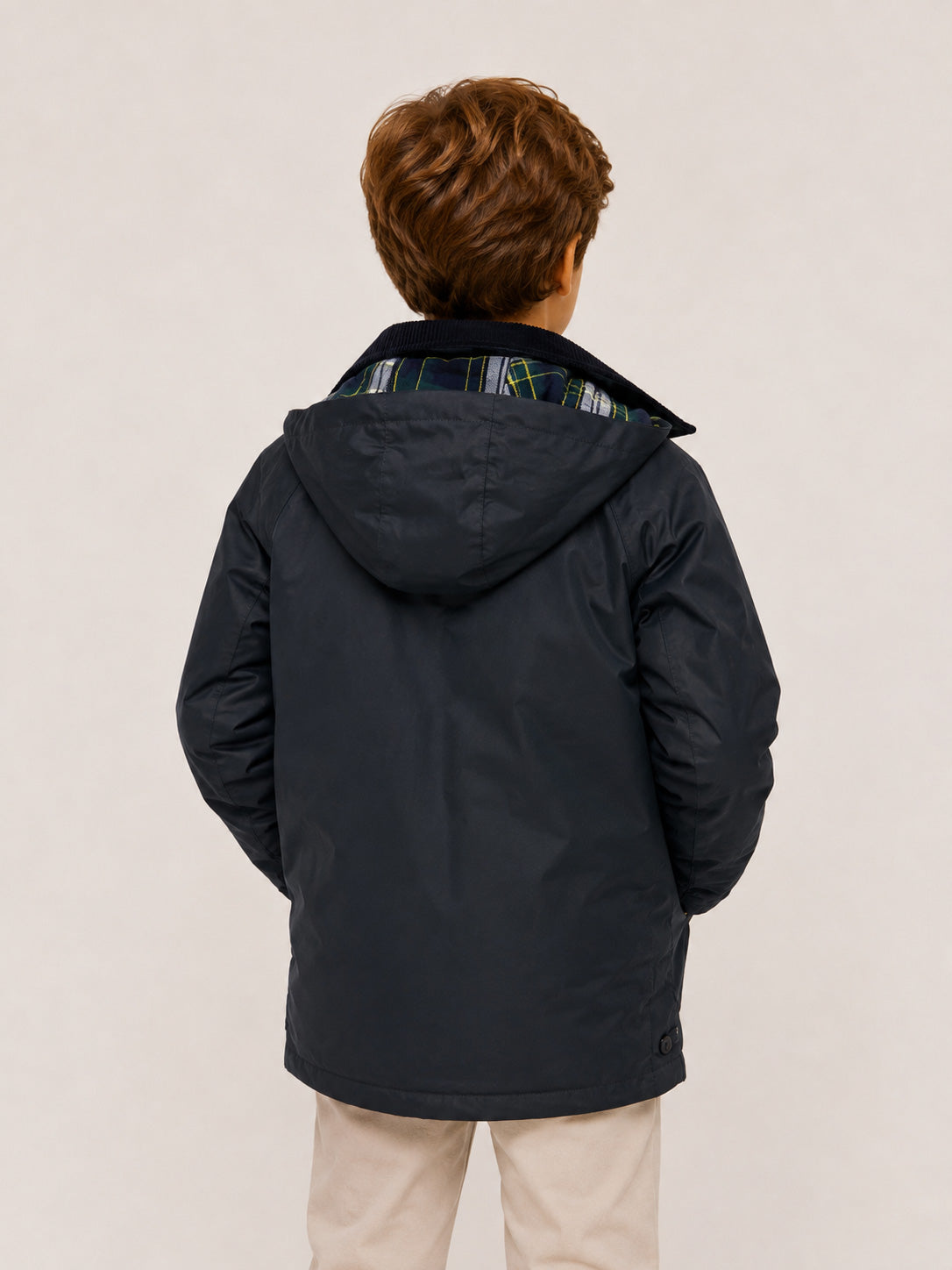 Parka encerada marino infantil